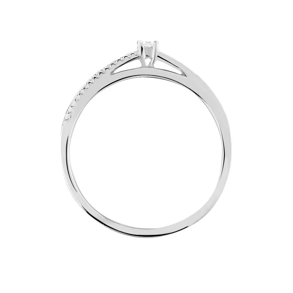 Bague Solitaire Alexandra Or Blanc Diamant