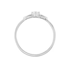 Bague Solitaire Alwyn Or Blanc Diamant