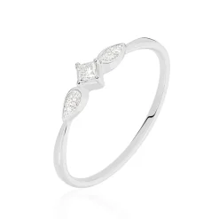 Bague Solitaire Alwyn Or Blanc Diamant