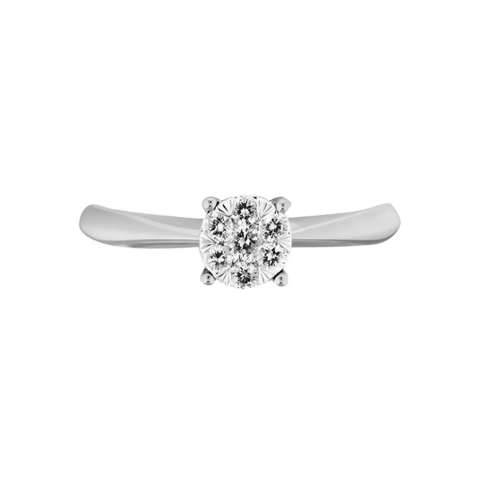 Bague Solitaire Dream Or Blanc Diamant