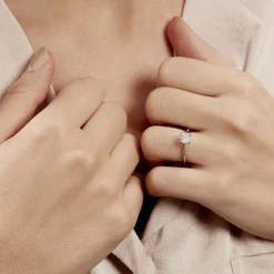 Bague Solitaire Dream Or Blanc Diamant