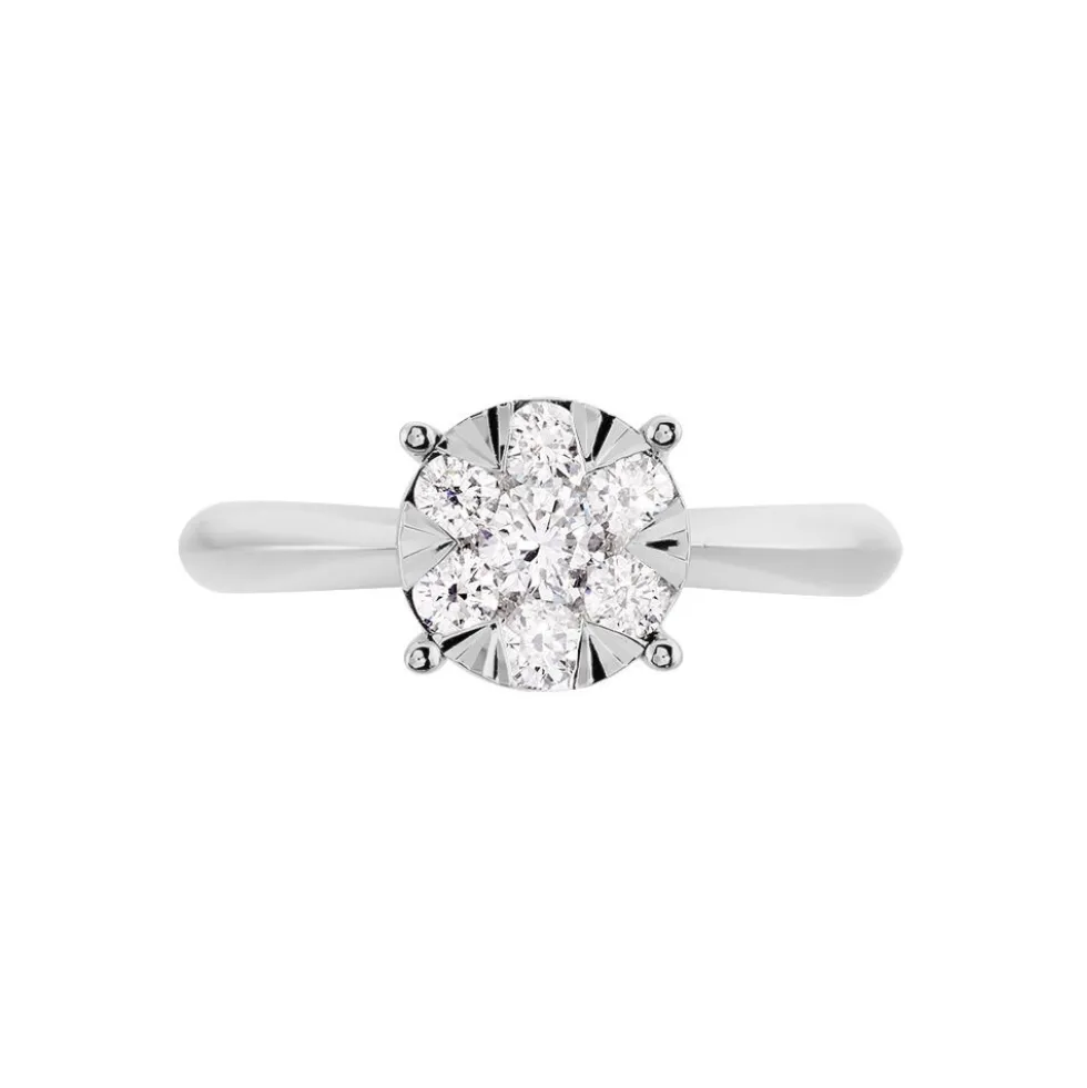 Bague Solitaire Dream Or Blanc Diamant