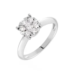 Bague Solitaire Dream Or Blanc Diamant