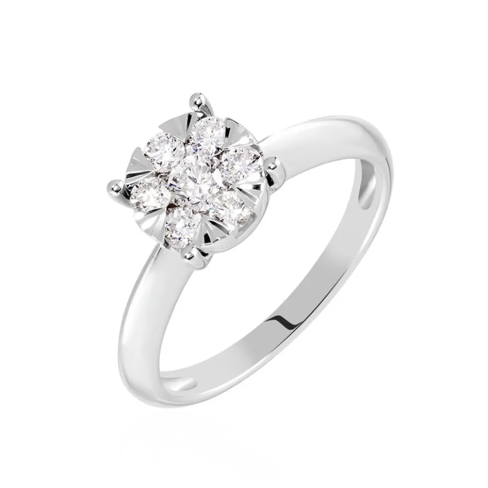 Bague Solitaire Dream Or Blanc Diamant