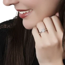 Bague Solitaire Dream Or Blanc Diamant