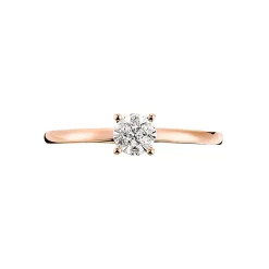 Bague Solitaire Dream Or Rose Diamant