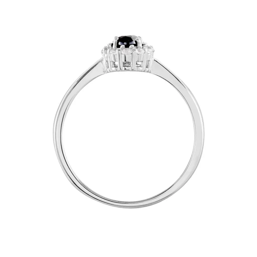 Bague Solitaire Eulalio Argent Blanc Oxyde De Zirconium