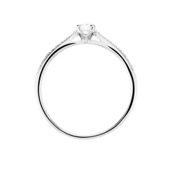Bague Solitaire Hemera Or Blanc Diamant