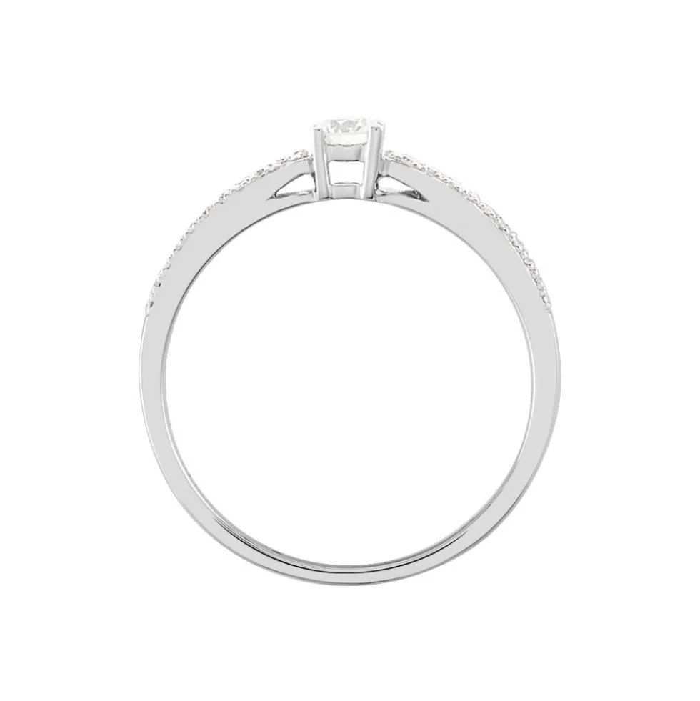 Bague Solitaire Katalina Or Blanc Diamant