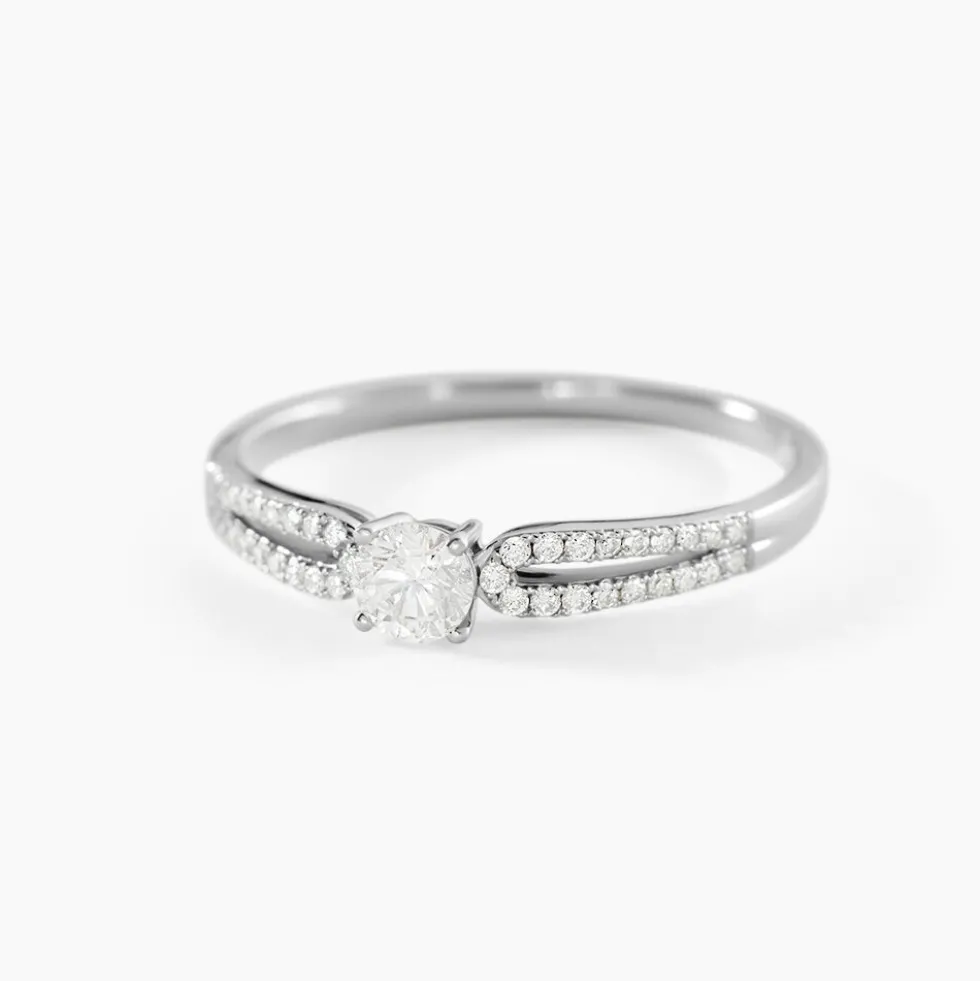 Bague Solitaire Katalina Or Blanc Diamant