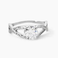 Bague Solitaire Maddy Argent Blanc Oxyde De Zirconium