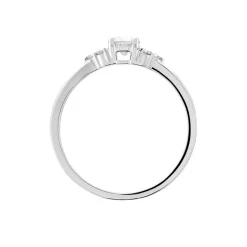 Bague Solitaire Or Blanc Neilina Diamants Synthétiques