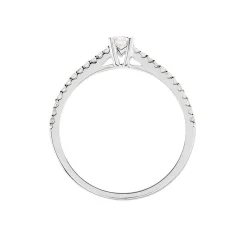 Bague Solitaire Or Blanc Nyala Diamants