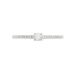 Bague Solitaire Or Blanc Nyala Diamants