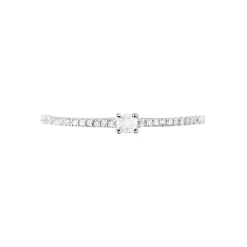 Bague Solitaire Or Blanc Nyala Diamants