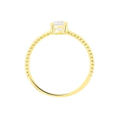 Bague Solitaire Renate Or Jaune Oxyde De Zirconium