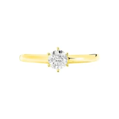 Bague Solitaire Ruken Or Jaune Diamant