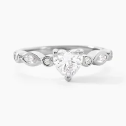 Bague Solitaire Sagan Argent Blanc Oxyde De Zirconium