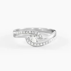 Bague Solitaire Vassilissa Or Blanc Diamant