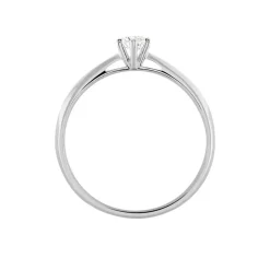 Bague Solitaire Veronika Or Blanc Diamant