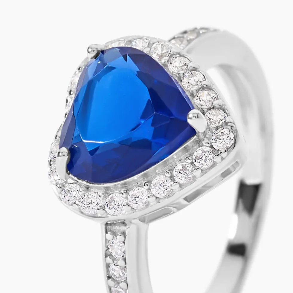 Bague Sphinx Argent Blanc Pierre Et Oxyde De Zirconium