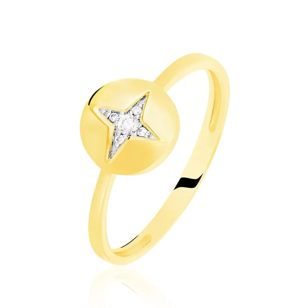 Bague Stacy Or Jaune Oxyde De Zirconium