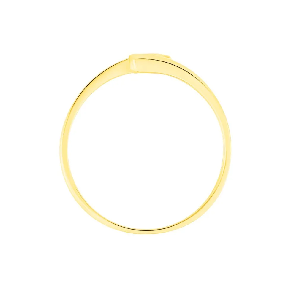Bague Tamyra Serti Couteau Or Jaune Saphir