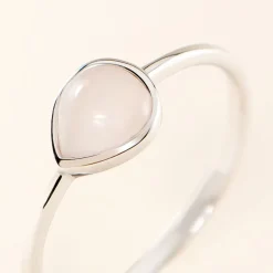 Bague Tao Argent Blanc Quartz