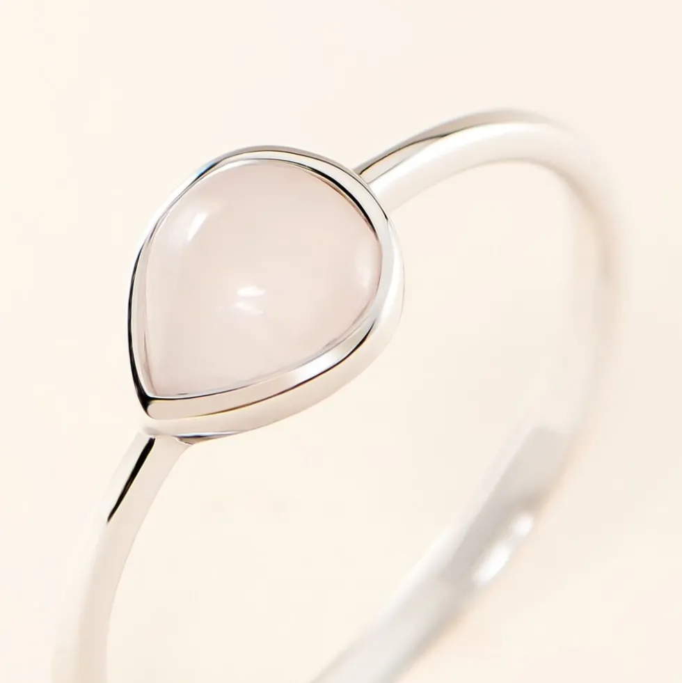 Bague Tao Argent Blanc Quartz