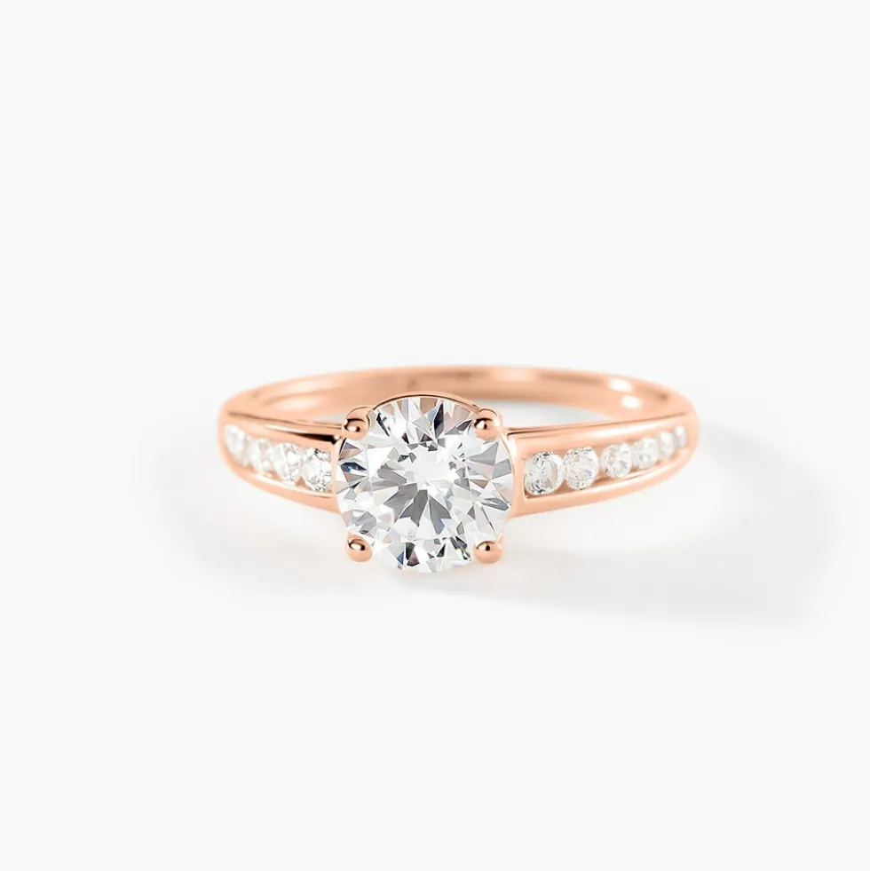 Bague Tatjana Or Rose Oxyde De Zirconium