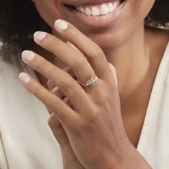Bague Tourkia Or Jaune Oxyde De Zirconium