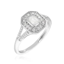 Bague Transmission Or Blanc Diamant