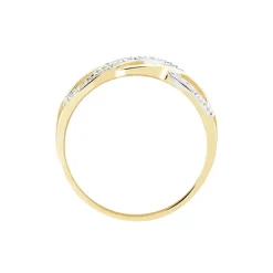Bague Vaguelette Or Jaune Diamant
