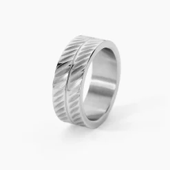 Bague Valen Acier Blanc