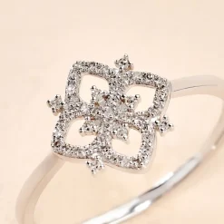Bague Vasya Or Blanc Diamant