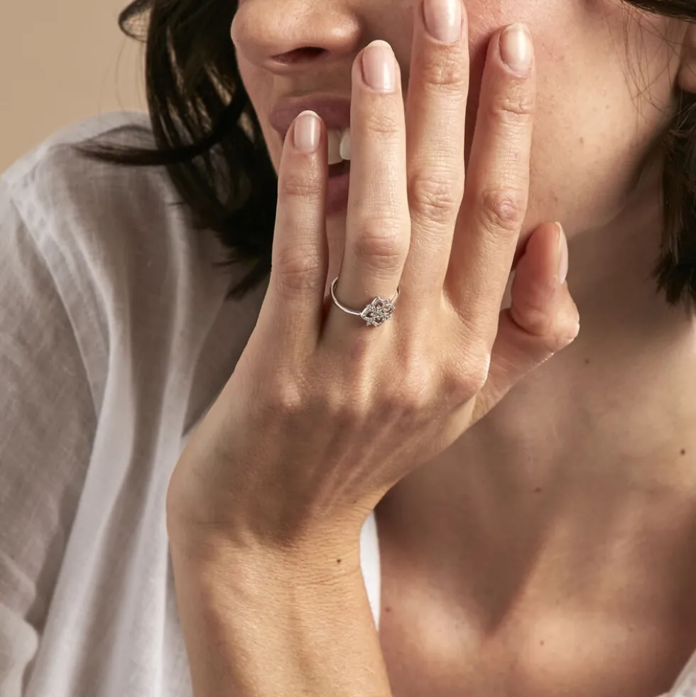 Bague Vasya Or Blanc Diamant