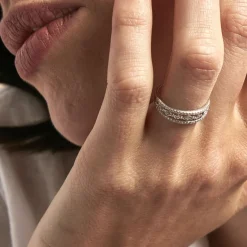 Bague Veca Or Blanc Diamant