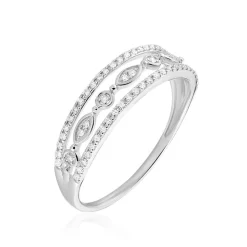 Bague Veca Or Blanc Diamant