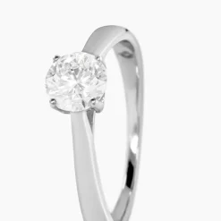 Bague Vicoeuria Ld Platine Blanc Diamant Synthétique