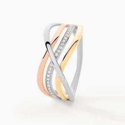 Bague Volya Or Tricolore Diamant