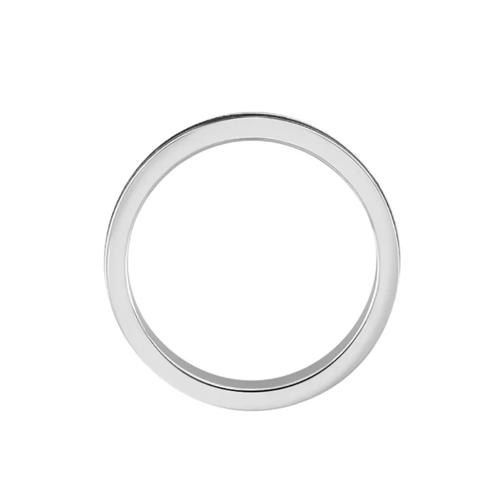 Bague Wallace Acier Blanc