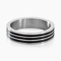 Bague Wallace Acier Blanc