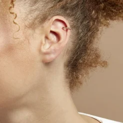 Bijou D'oreille Unitaire Jameela Plaqué Or Jaune
