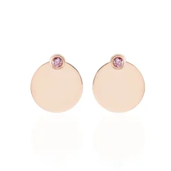 Bijoux D'oreilles Aleksandra Argent Rose Oxyde De Zirconium