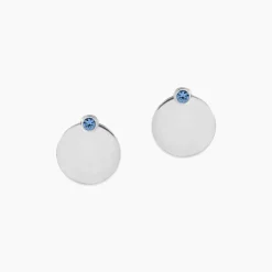 Bijoux D'oreilles Aleksandra Argent Blanc Oxyde De Zirconium