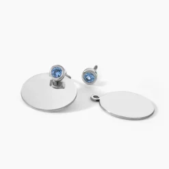 Bijoux D'oreilles Aleksandra Argent Blanc Oxyde De Zirconium