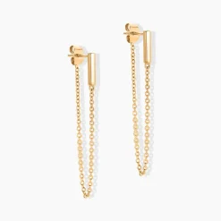 Bijoux D'oreilles Dayanne Plaqué Or Jaune