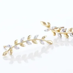 Bijoux D'oreilles Eloiza Or Jaune Oxyde De Zirconium