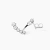 Bijoux D'oreilles Karoly Argent Blanc Oxyde De Zirconium