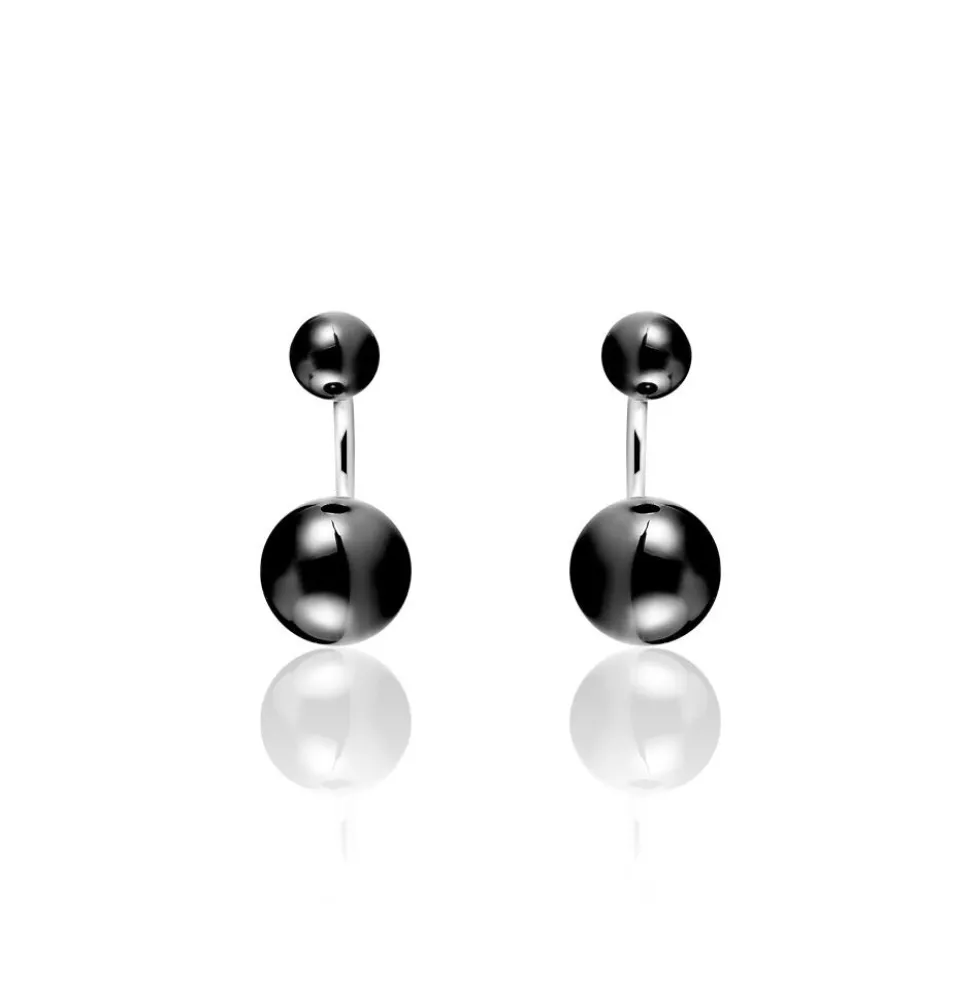 Bijoux D'oreilles Alyson Argent Blanc Céramique